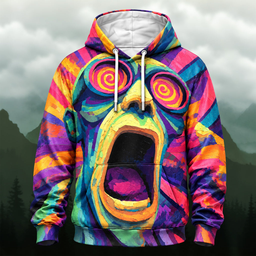 Vibrant Surreal Expression All-Over Print Hoodie