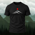 Minimal Mountain Sunrise Soft Cotton T-Shirt