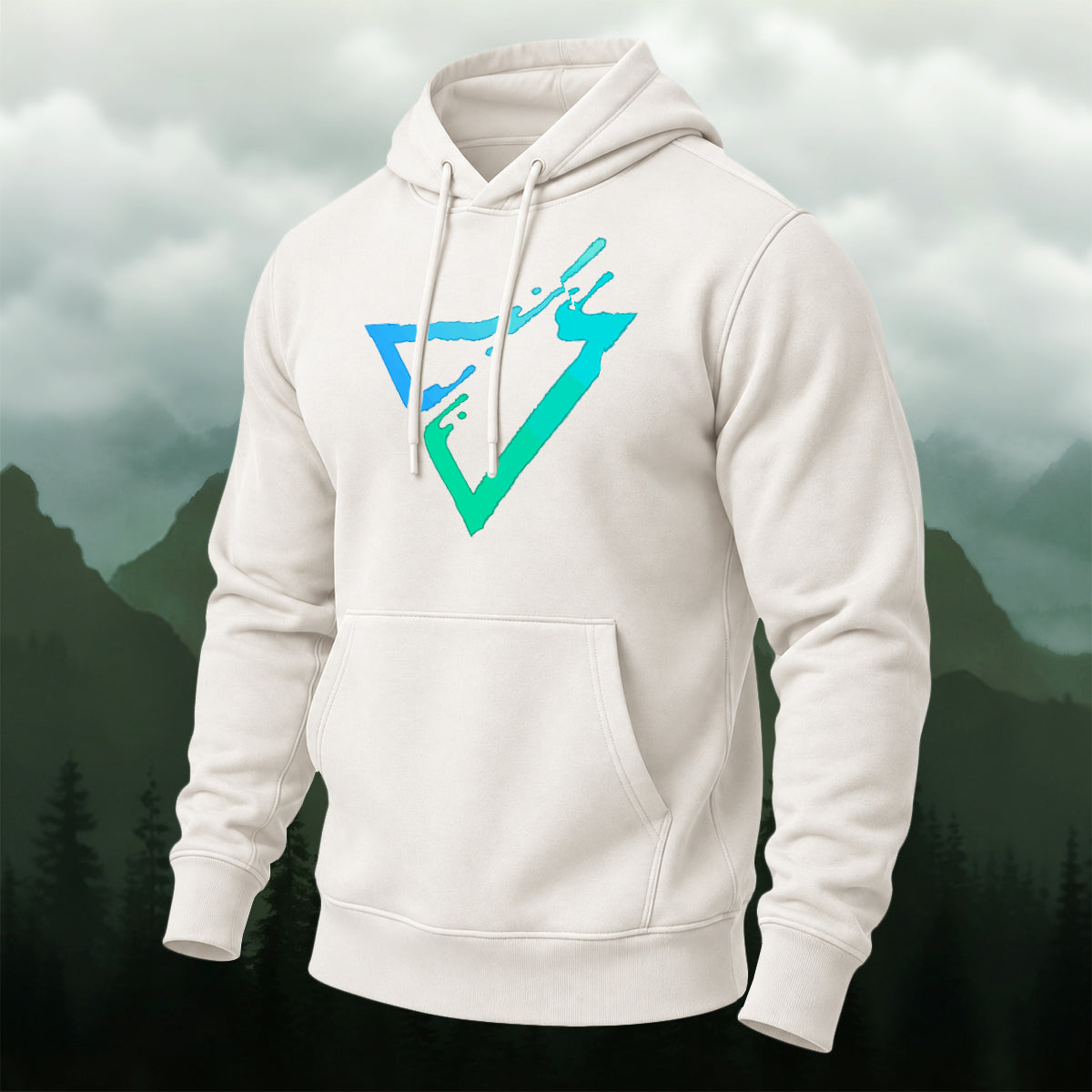 Cotton Made Modern Geometric Triangle Hoodie