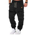 Men's Fleece-Lined Multiple Pockets Drawstring Sweatpants