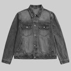 Dark Gothic Emblem Denim Jacket