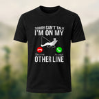 Fishing Obsessed Print Skin-friendly Cotton T-shirt