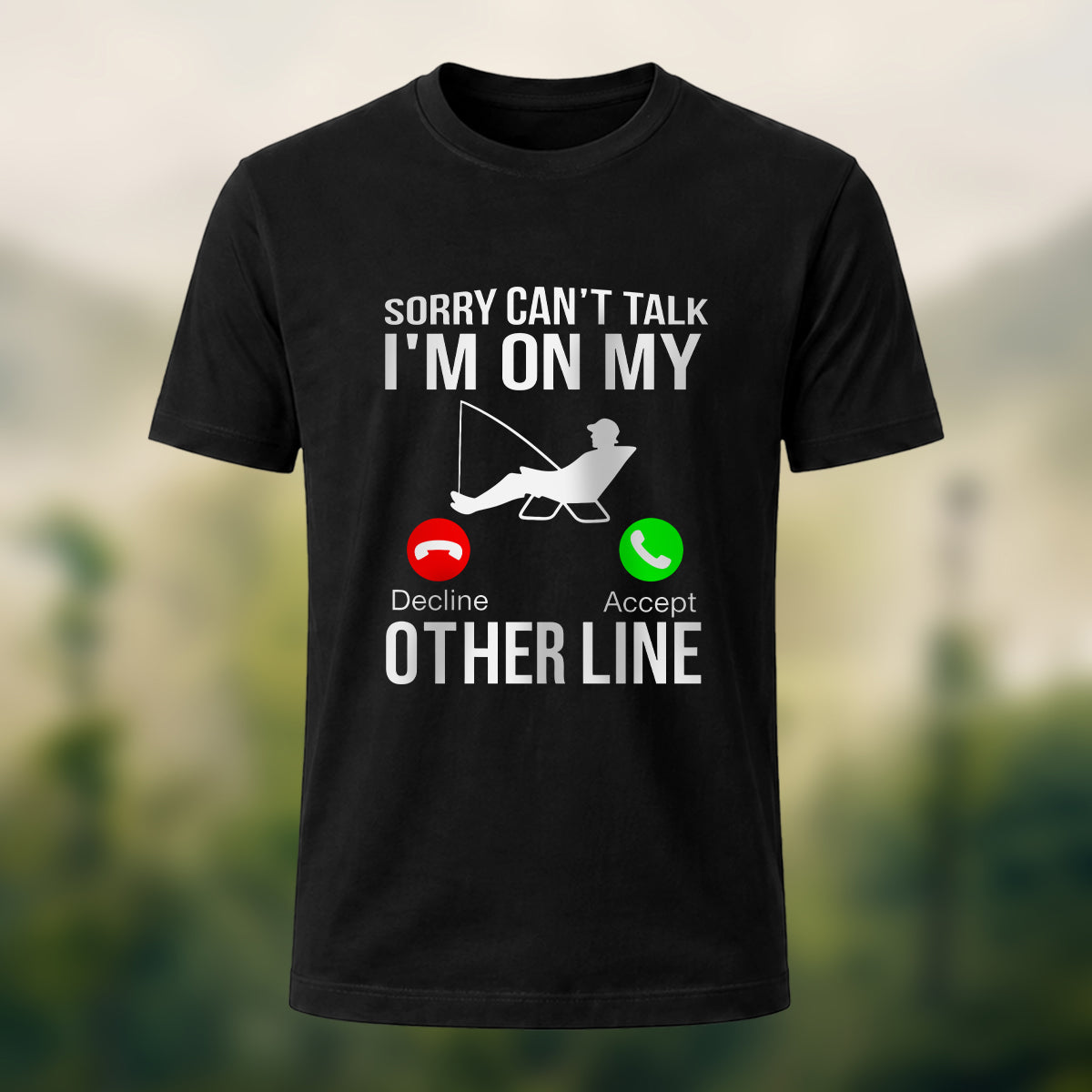 Fishing Obsessed Print Skin-friendly Cotton T-shirt