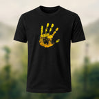Handprint Print 100% Cotton Casual T-Shirt
