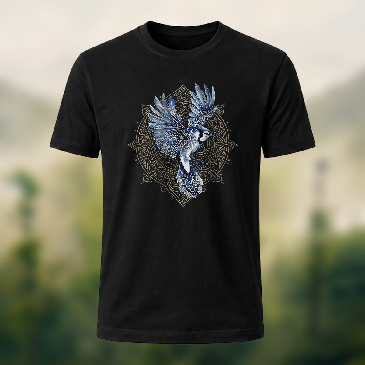 Celtic Totem Print Casual Premium Cotton T-Shirt