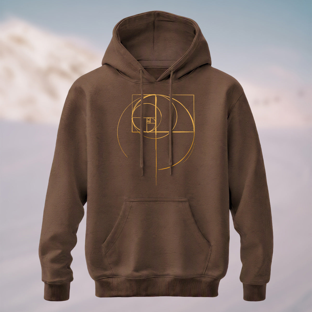 Cotton Made Golden Ratio Geometric Print Hoodie