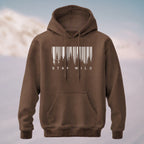 Cotton Made Creative Barcode Print Hoodie