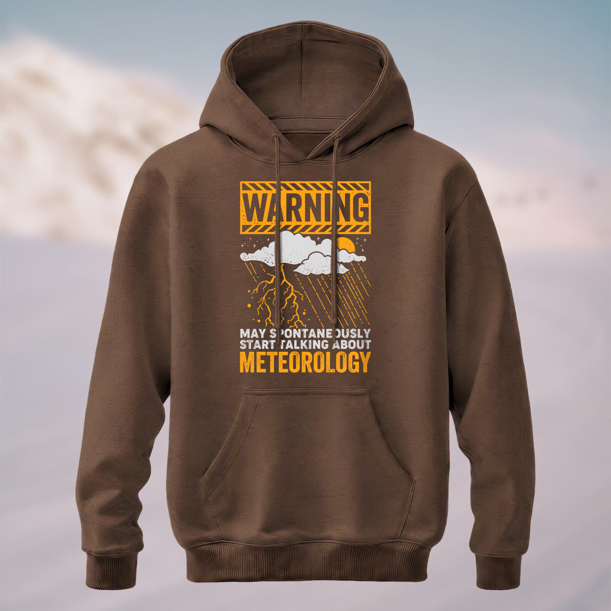 Cotton Made Weather Print Hoodie