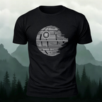 Creative Earth Print Casual 100% Cotton T-Shirt