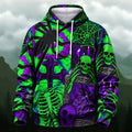 Surreal Gothic Skeleton All-Over Print Hoodie