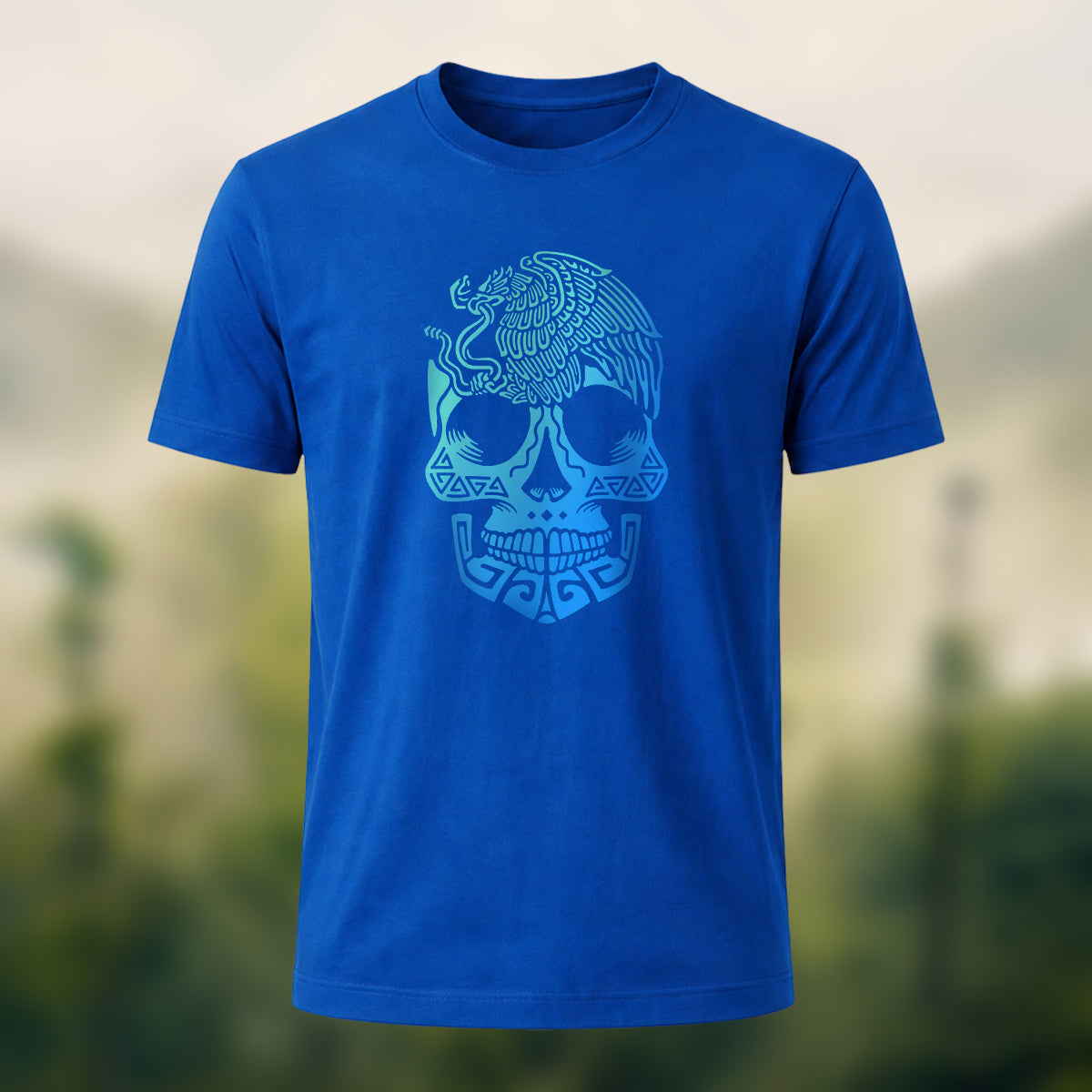 Cool Skull-Print Casual 100% Cotton T-Shirt