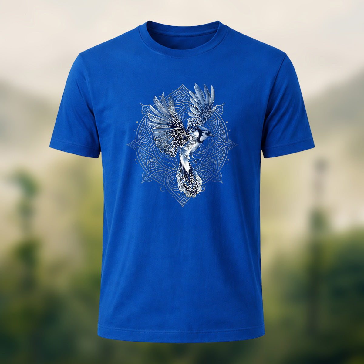 Celtic Totem Print Casual Premium Cotton T-Shirt