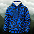 Striking Geometric Pattern All-Over Print Hoodie