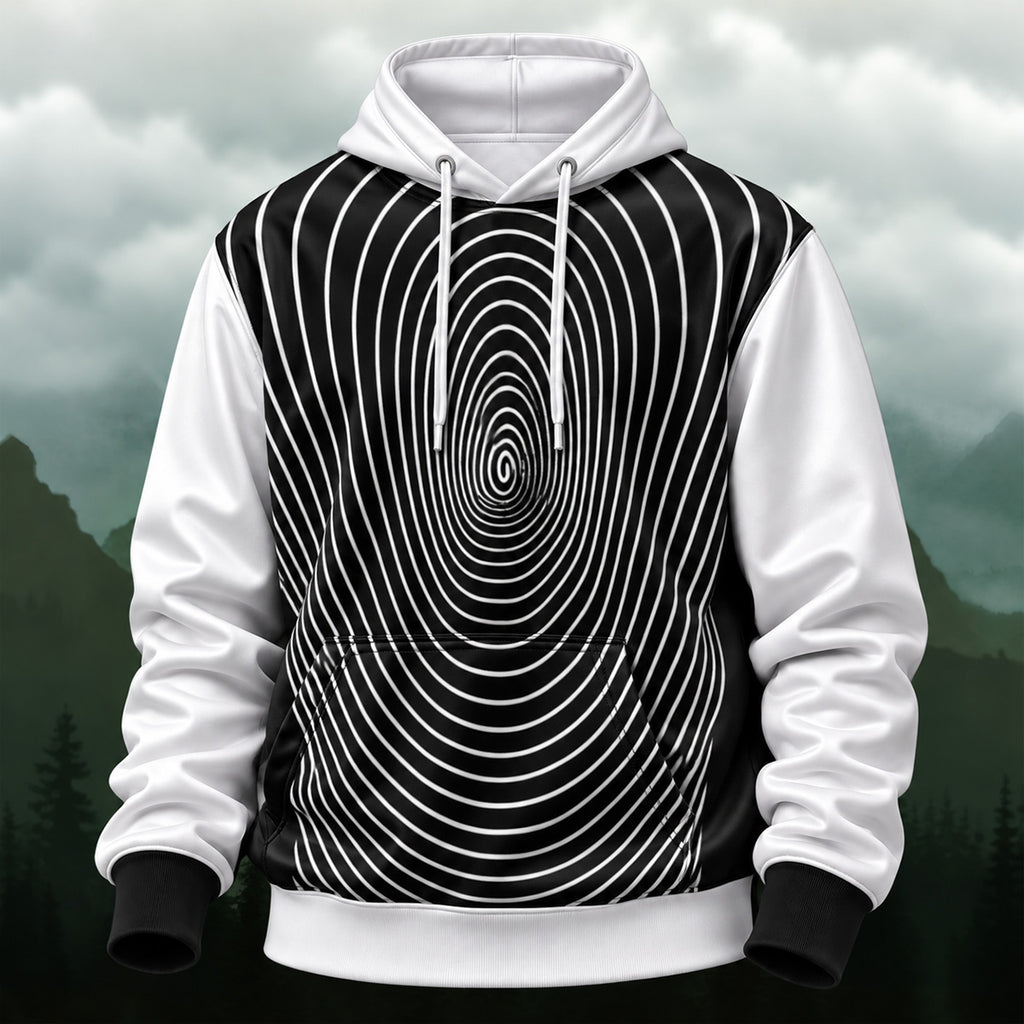 Modern Optical Illusion Pattern Hoodie
