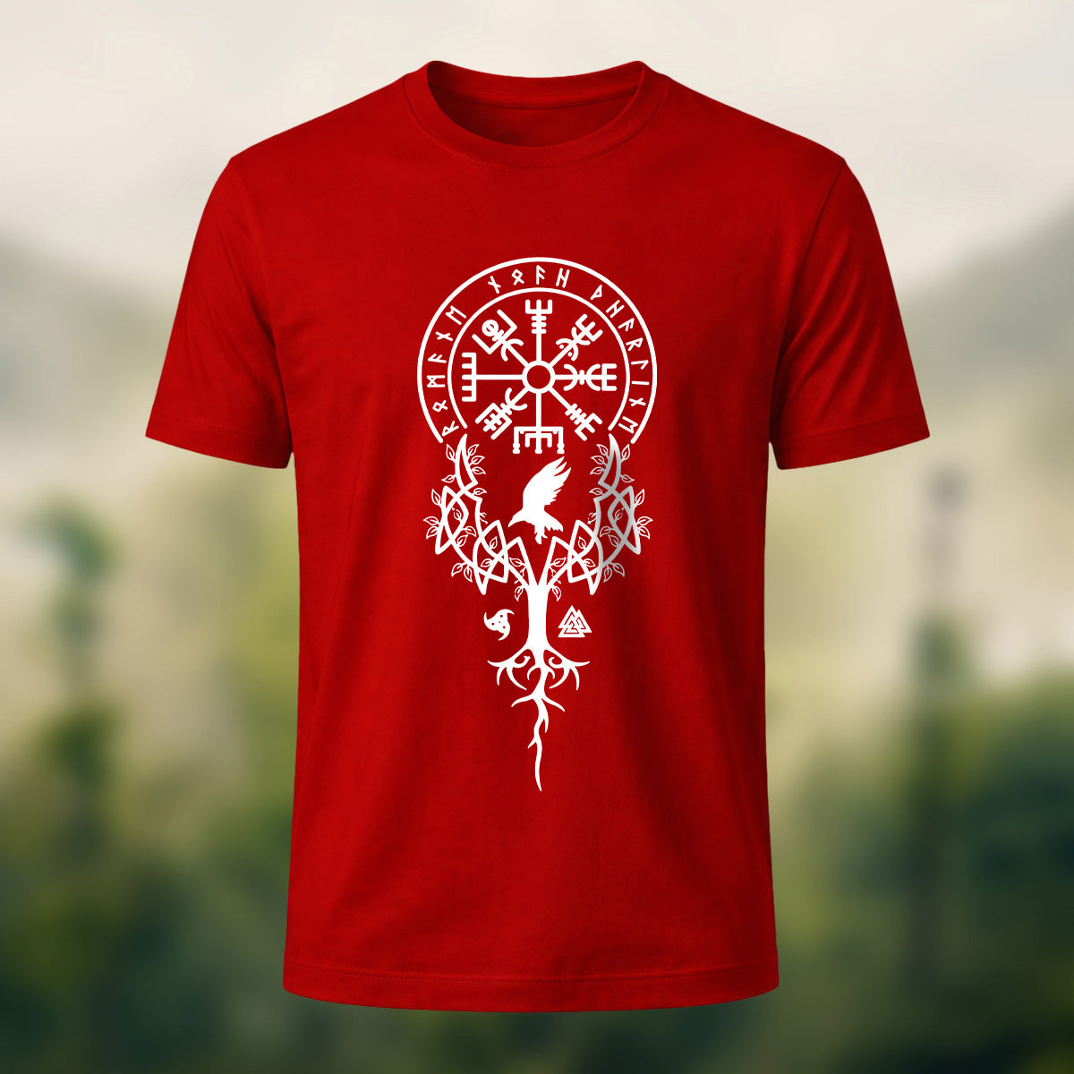 Retro Norse Compass Soft Cotton T-Shirt