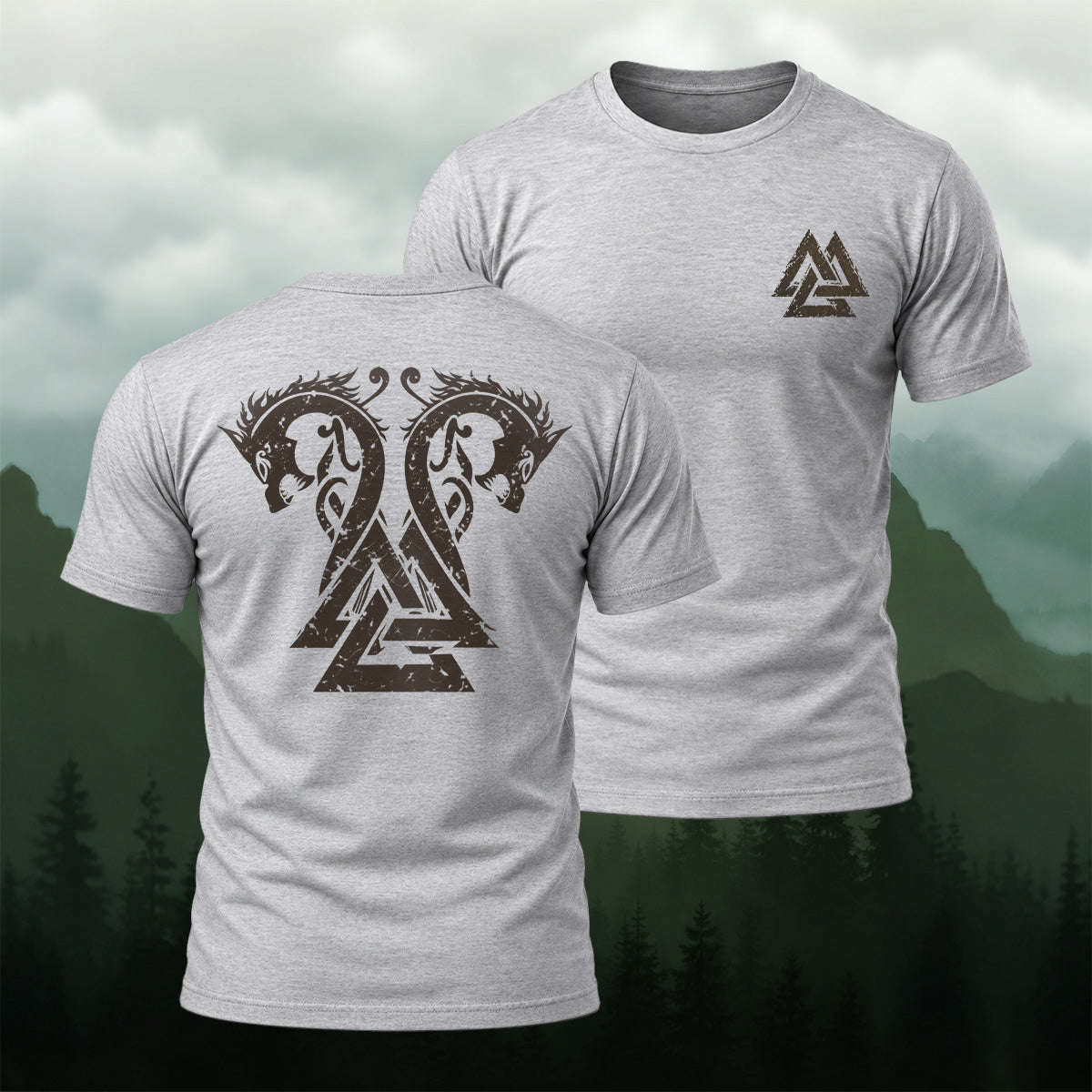 Ancient Nordic Dragon Soft Cotton T-Shirt