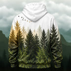 Scenic Misty Forest All-Over Print Hoodie