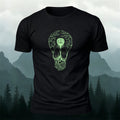 Creative Cycling Neuron Light‑bulb moment Pattern Combed Cotton T-Shirt