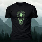Creative Light Bulb Brain Printed Casual 100% Cotton Tee