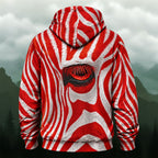 Vibrant Zebra Eye All-Over Print Hoodie