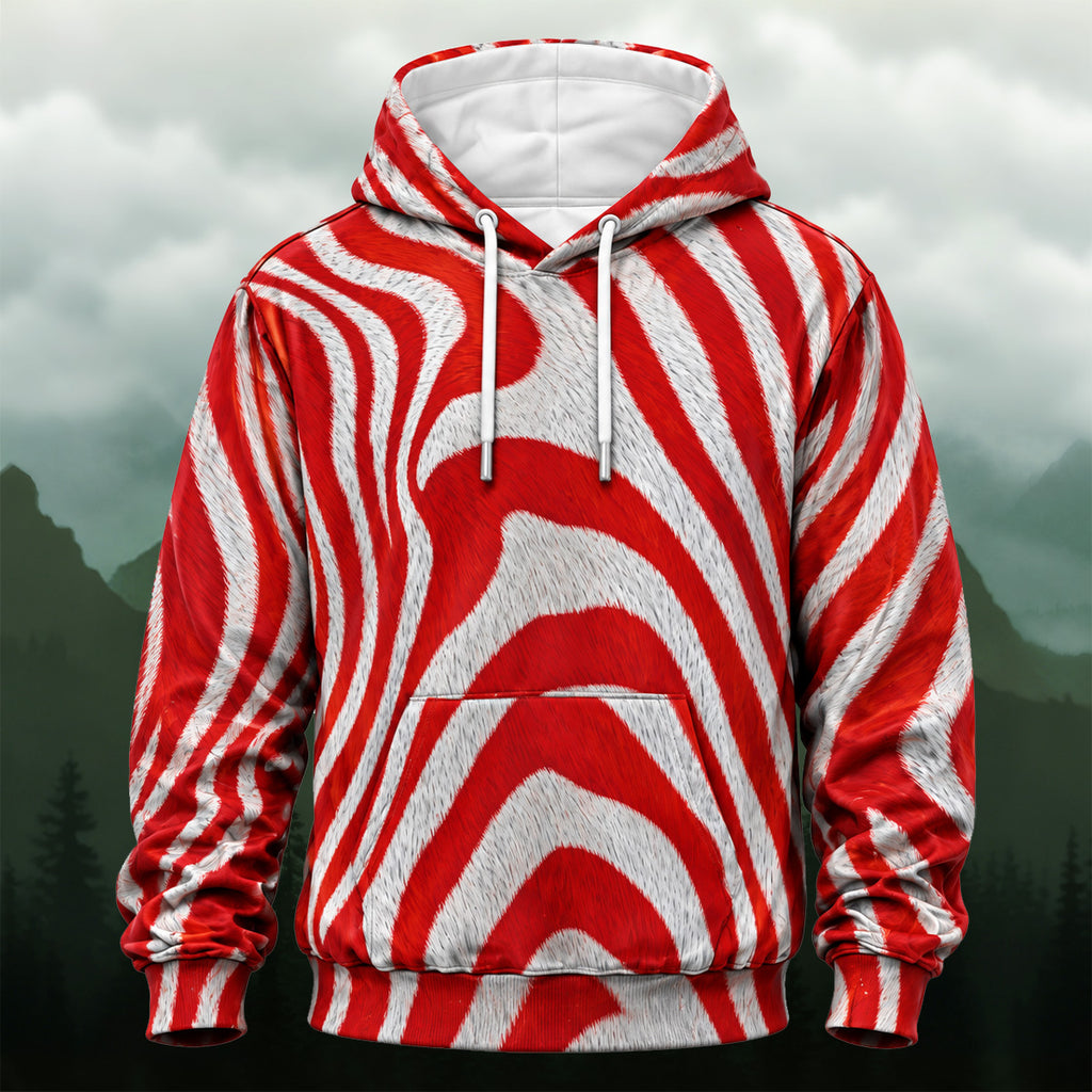 Vibrant Zebra Eye All-Over Print Hoodie