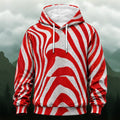 Vibrant Zebra Eye All-Over Print Hoodie
