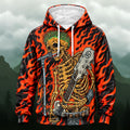 Bold Punk Rocker All-Over Print Hoodie