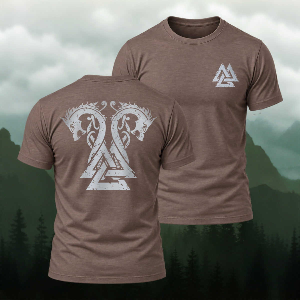 Ancient Nordic Dragon Soft Cotton T-Shirt