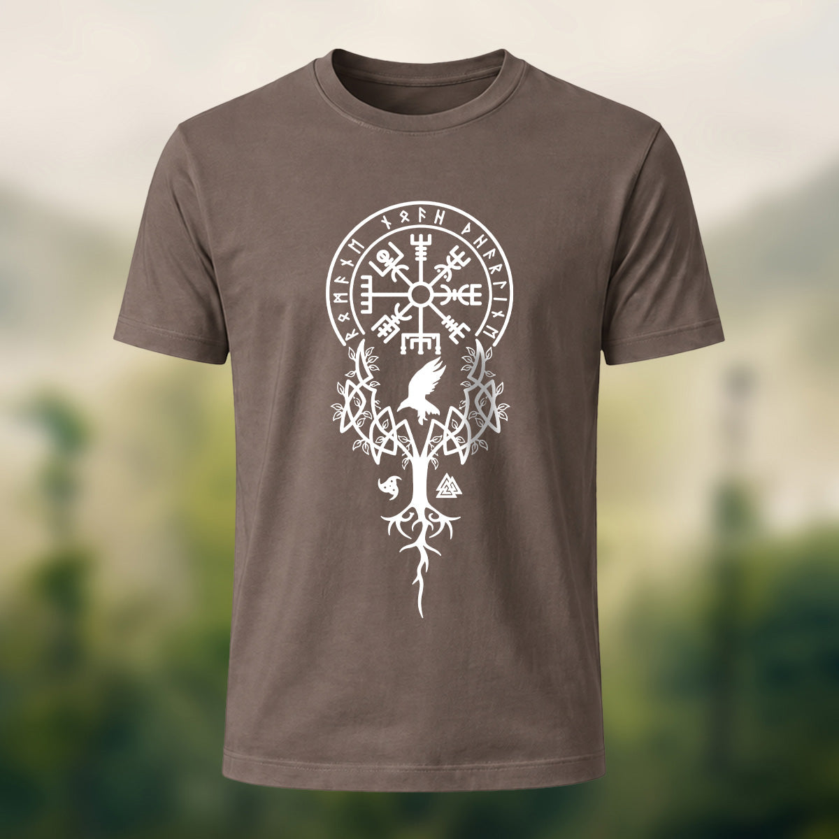 Retro Norse Compass Soft Cotton T-Shirt