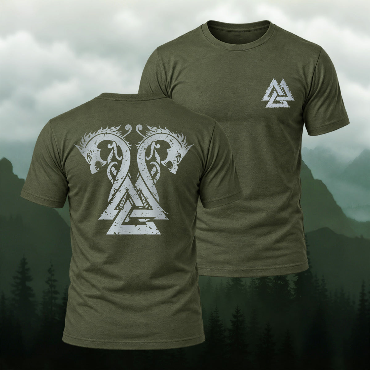 Ancient Nordic Dragon Soft Cotton T-Shirt