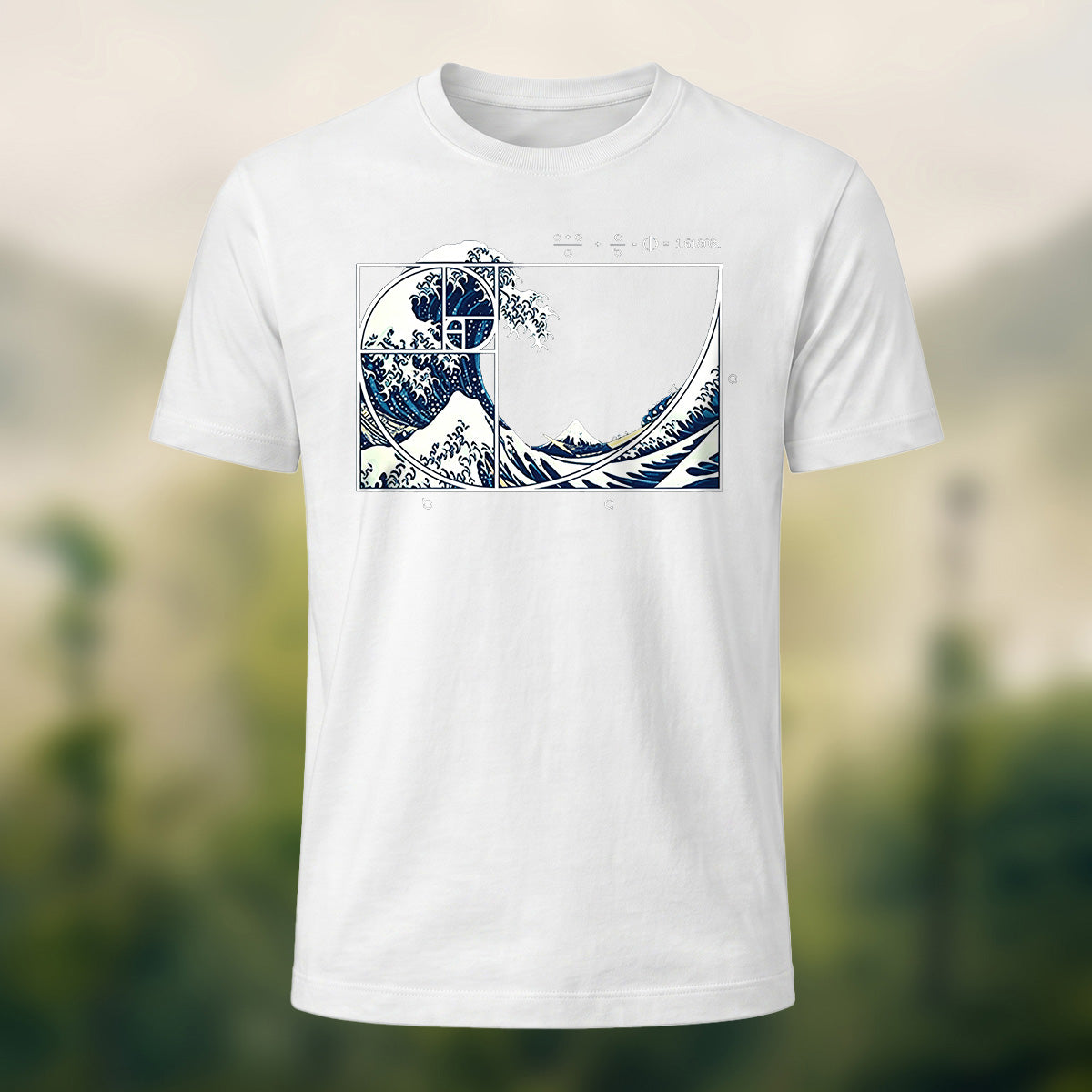 Creative Geometric Illustration Print Casual Cotton Tee