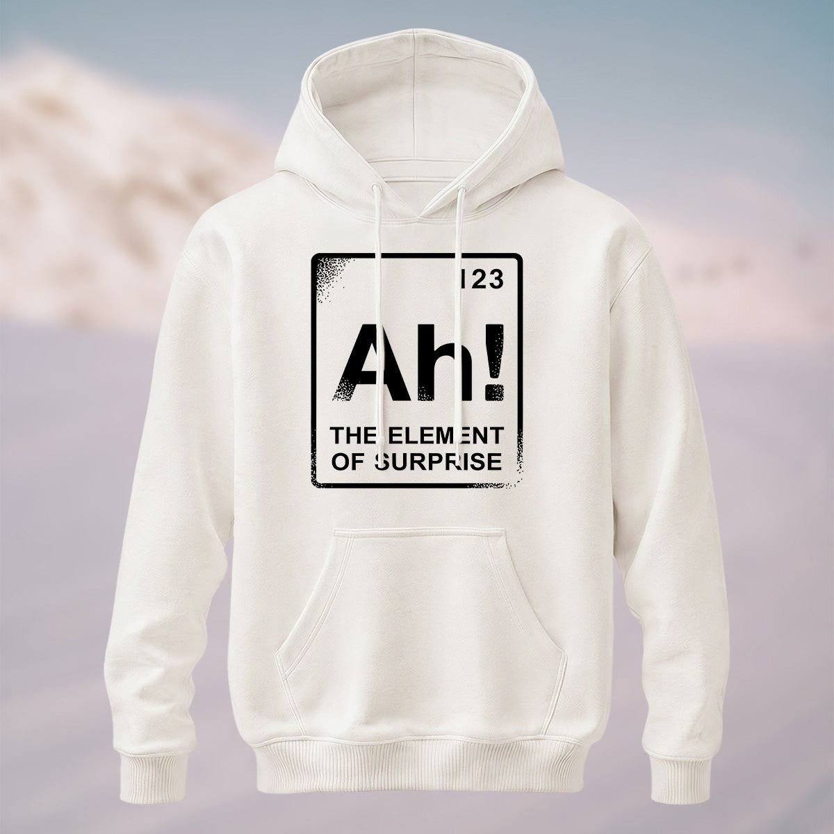 Cotton Made The Element Of Surprise Print Hoodie