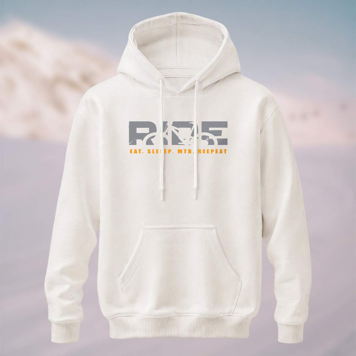 Cotton Made Creative Ride Letter Print Hoodie