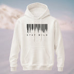 Cotton Made Creative Barcode Print Hoodie