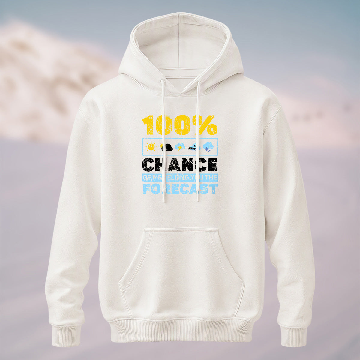Cotton Made Meteorology Print Hoodie