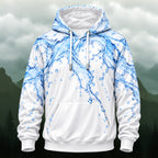 Dynamic Water Flow All-Over Print Hoodie