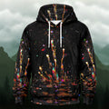 Vibrant Artistic Fireworks All-Over Print Hoodie