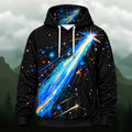 Vibrant Shooting Star All-Over Print Hoodie