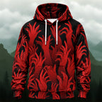 Bold Abstract Hand All-Over Print Hoodie