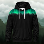 Ethereal Aurora Forest All-Over Print Hoodie