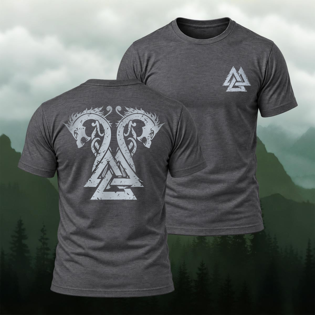 Ancient Nordic Dragon Soft Cotton T-Shirt