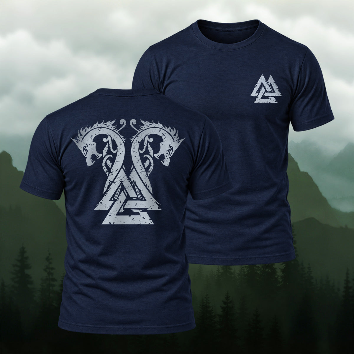 Ancient Nordic Dragon Soft Cotton T-Shirt