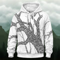 Intricate Abstract Forest All-Over Print Hoodie