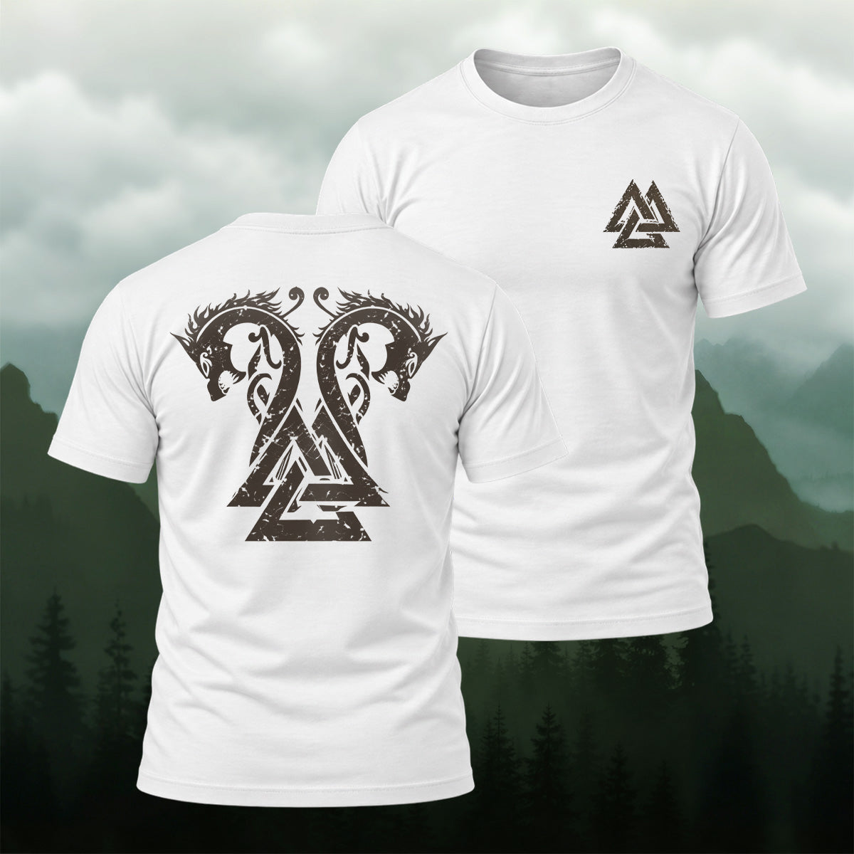 Ancient Nordic Dragon Soft Cotton T-Shirt