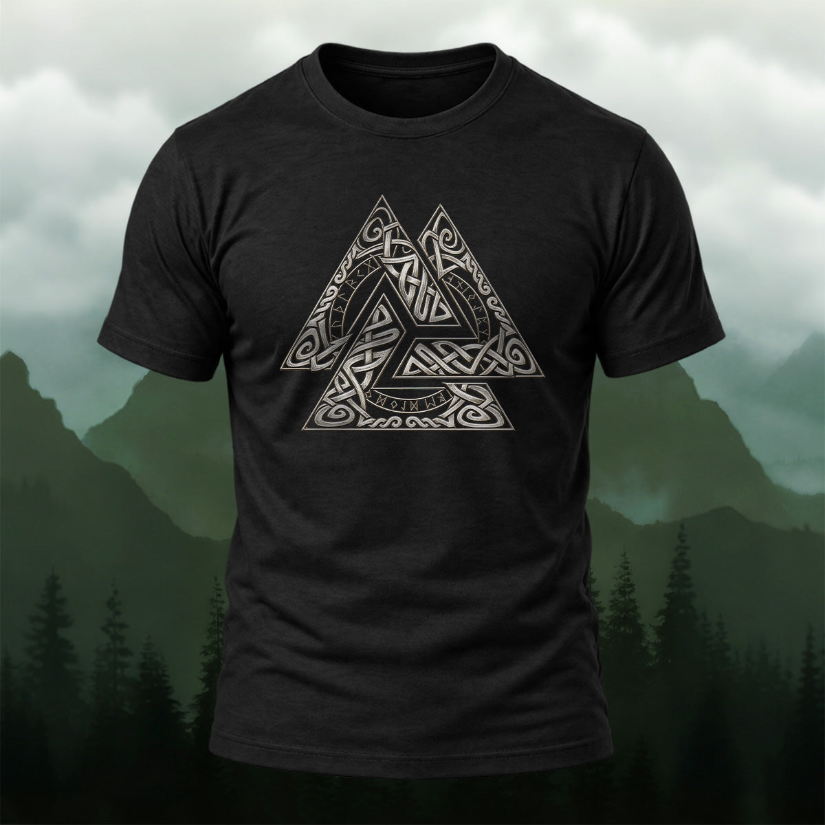 Artistic Viking Knot Soft Cotton T-Shirt