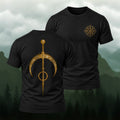 Ancient Viking Staff Premium Cotton T-Shirt