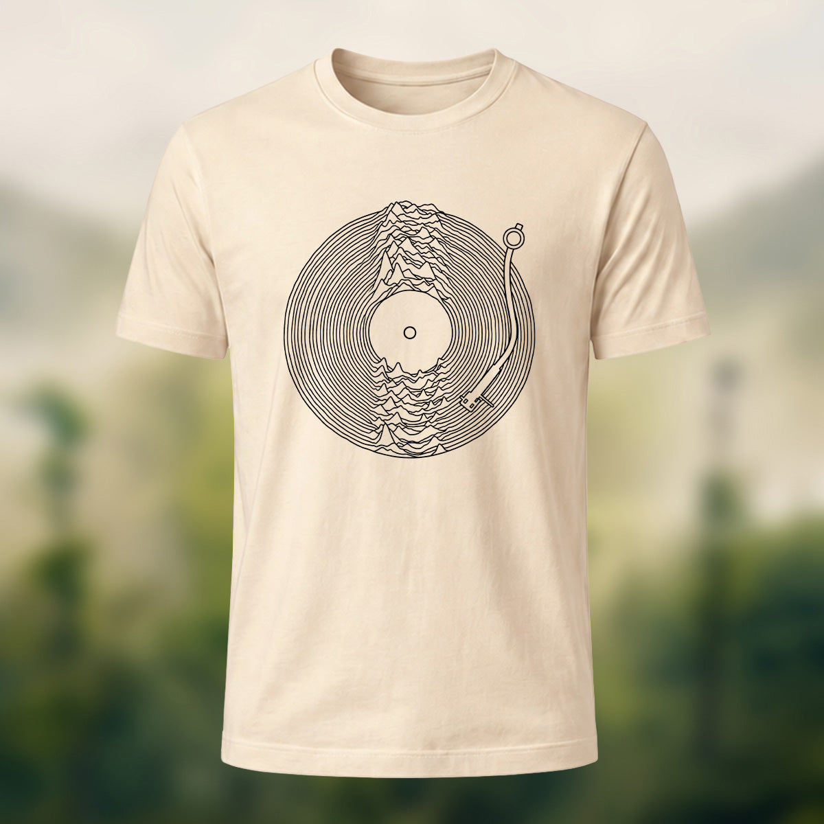 Vintage Vinyl Record Premium Cotton T-Shirt