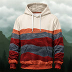 Earthy Mountain Landscape All-Over Print Hoodie