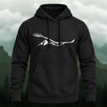 Cotton Made Eagle Over Mountains Hoodie