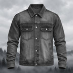 Artistic Rock Skull Guitar Denim Jacket